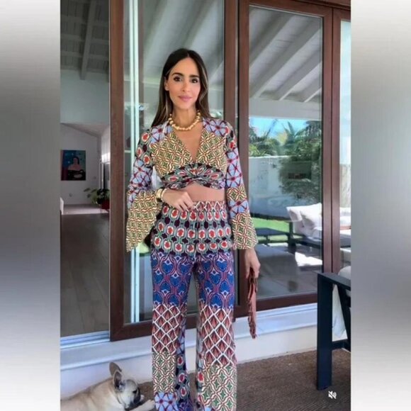 ZARA WOVEN FAN SHAPED BAG - Picture 6 of 14